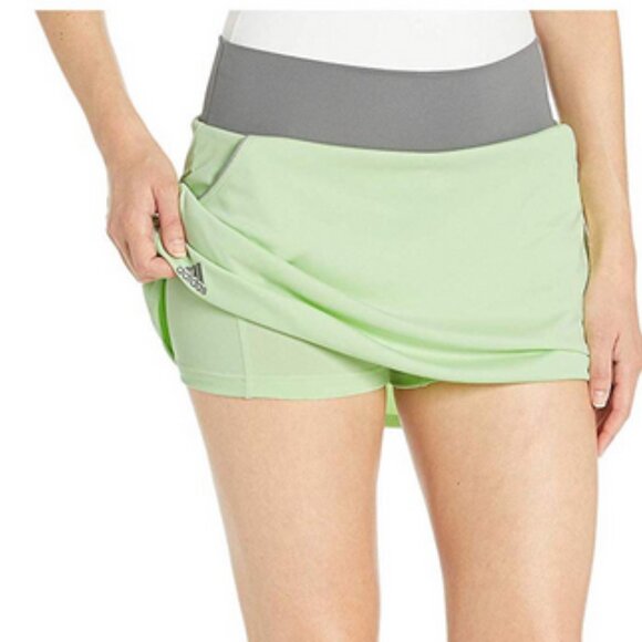ADIDAS Women's Tennis Club Skirt NWT Glow Green Size L - Picture 3 of 14